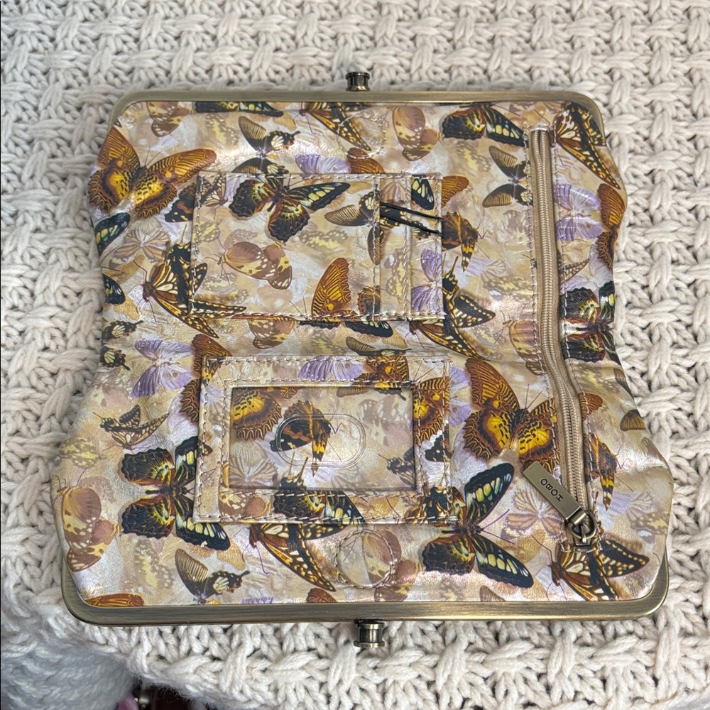 EUC HOBO Lauren Clutch, Butterflies - Picture 8 of 14